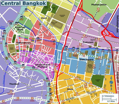 Central Bangkok Map